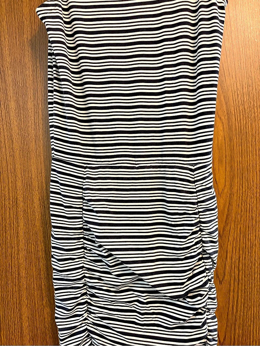 Athleta Striped Ruched Dress - Picture 2 of 9